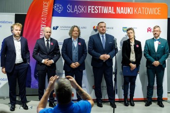  Konferencja prasowa dot. Śląskiego Festiwalu Nauki. fot. Andrzej Grygiel / UMWS 