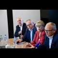  Konferencja prasowa Starostwie Powiatowym w Wodzisławiu Śląskim nt. kluczowych, lokalnych inwestycji drogowych. fot. Patryk Pyrlik / UMWS 