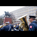  Uroczystości pod pomnikiem Józefa Piłsudskiego w Katowicach. fot. Tomasz Żak / UMWS 