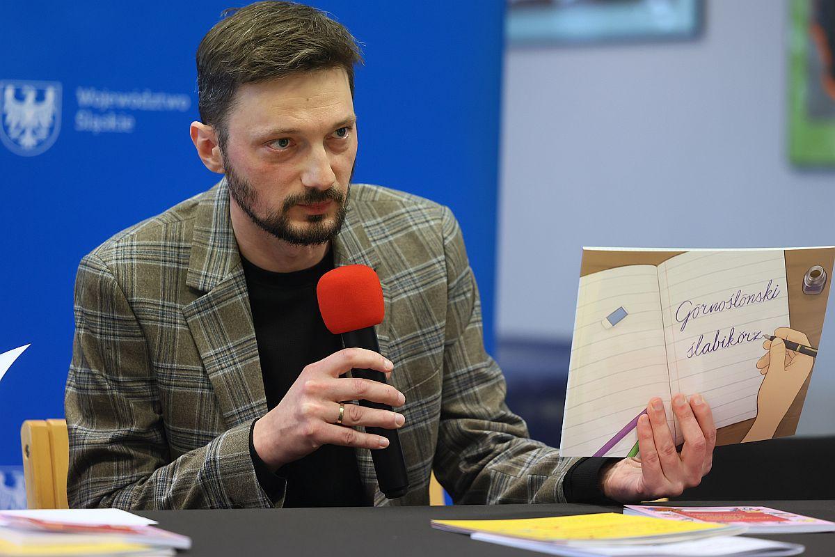  Konferencja prasowa poświęcona publikacjom Wydawnictwa Biblioteki Śląskiej. fot. Andrzej Grygiel / UMWŚ 