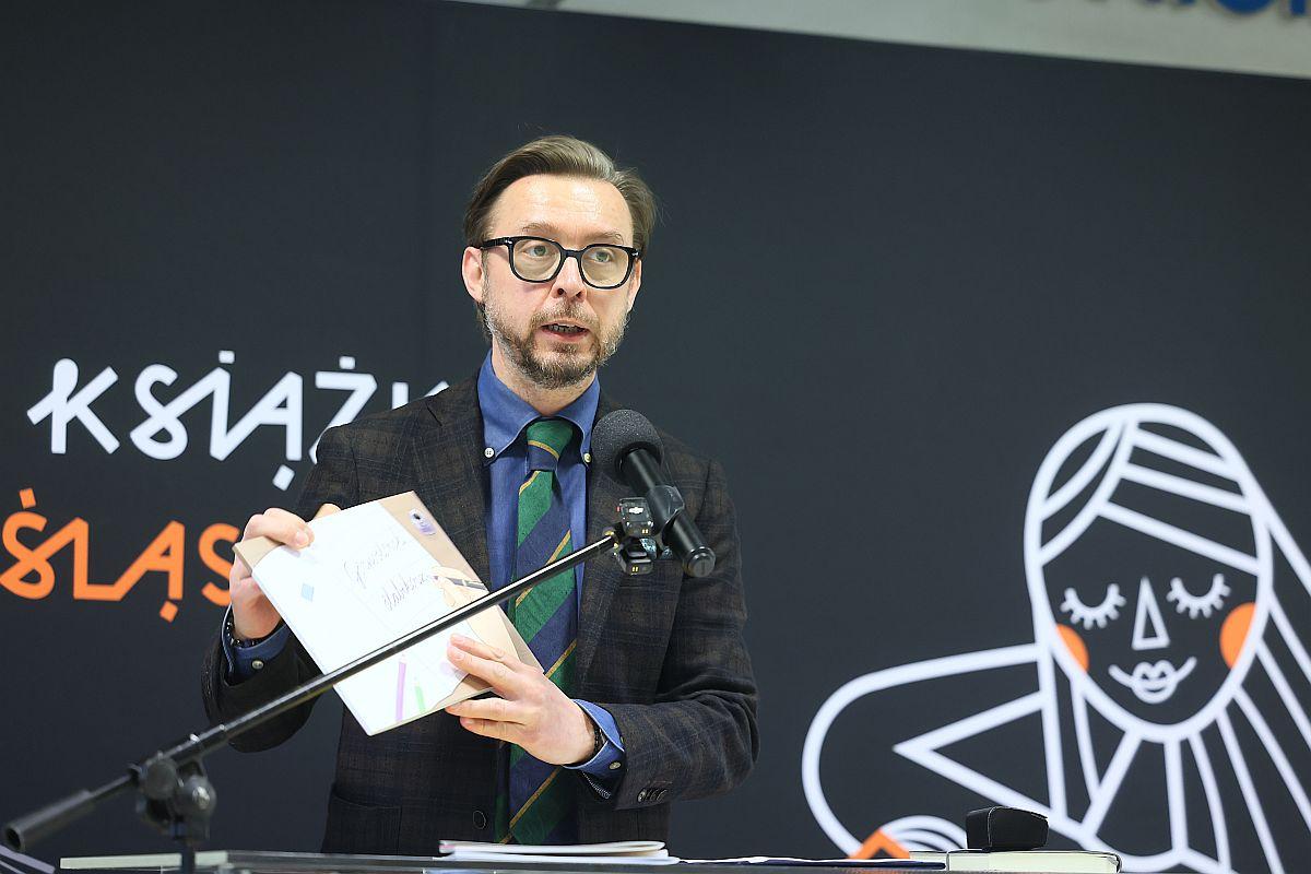  Konferencja prasowa poświęcona publikacjom Wydawnictwa Biblioteki Śląskiej. fot. Andrzej Grygiel / UMWŚ 