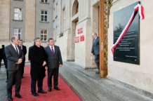  Odsłonięcie pamiątkowej tablicy 