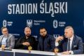 Konferencja prasowa na Stadionie Śląskim. 