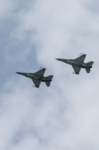  Przelot F16 nad Katowice Airport 