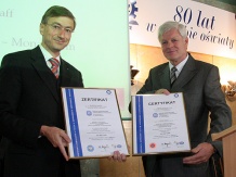  Juz po raz trzeci ZDZ otrzymał Certyfikat ISO 9001:2000 